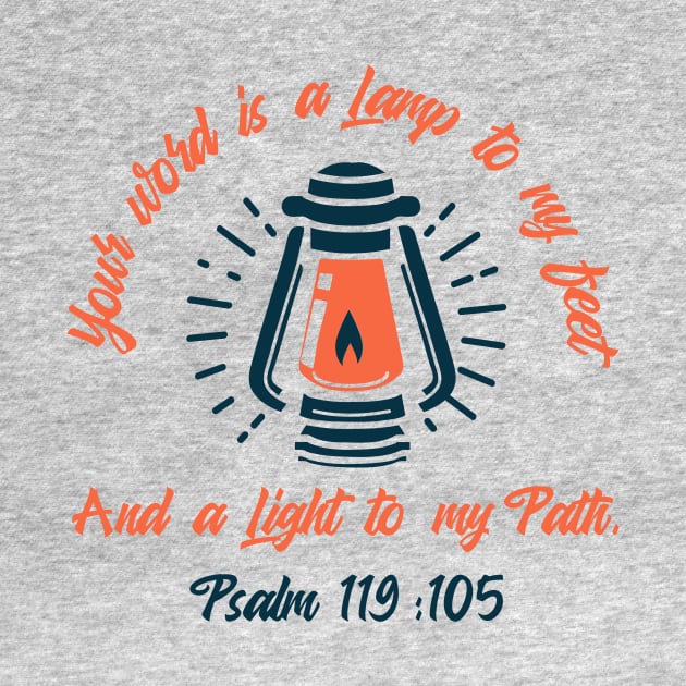 Psalm 119:105 by Nifty Gorilla Tees